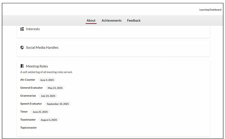 Meeting Roles table graphic