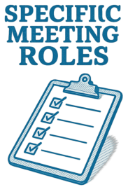Specific Meeting Roles graphic